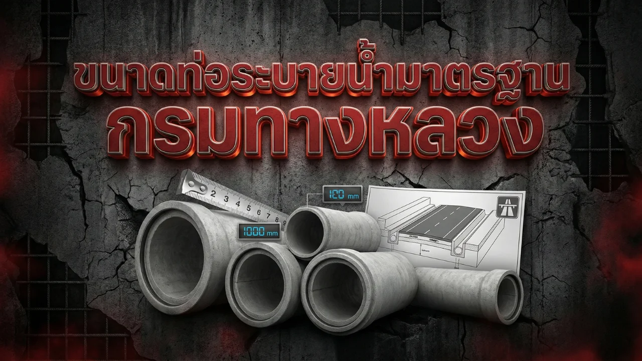 ขนาดท่อระบายน้ำมาตรฐาน กรมทางหลวง