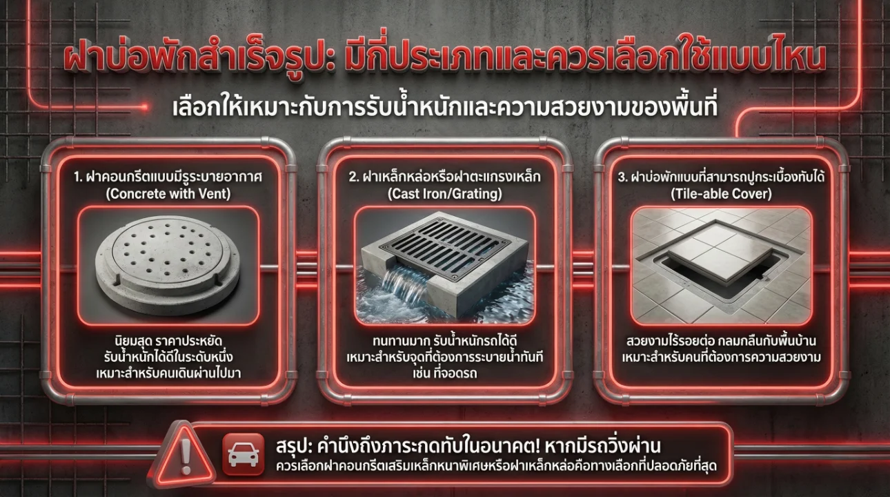 บ่อพักคอนกรีตสำเร็จรูป มอก.