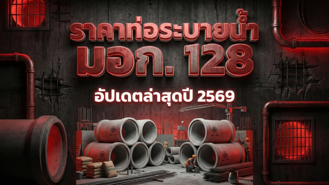 ราคาท่อระบายน้ำ มอก. 128
