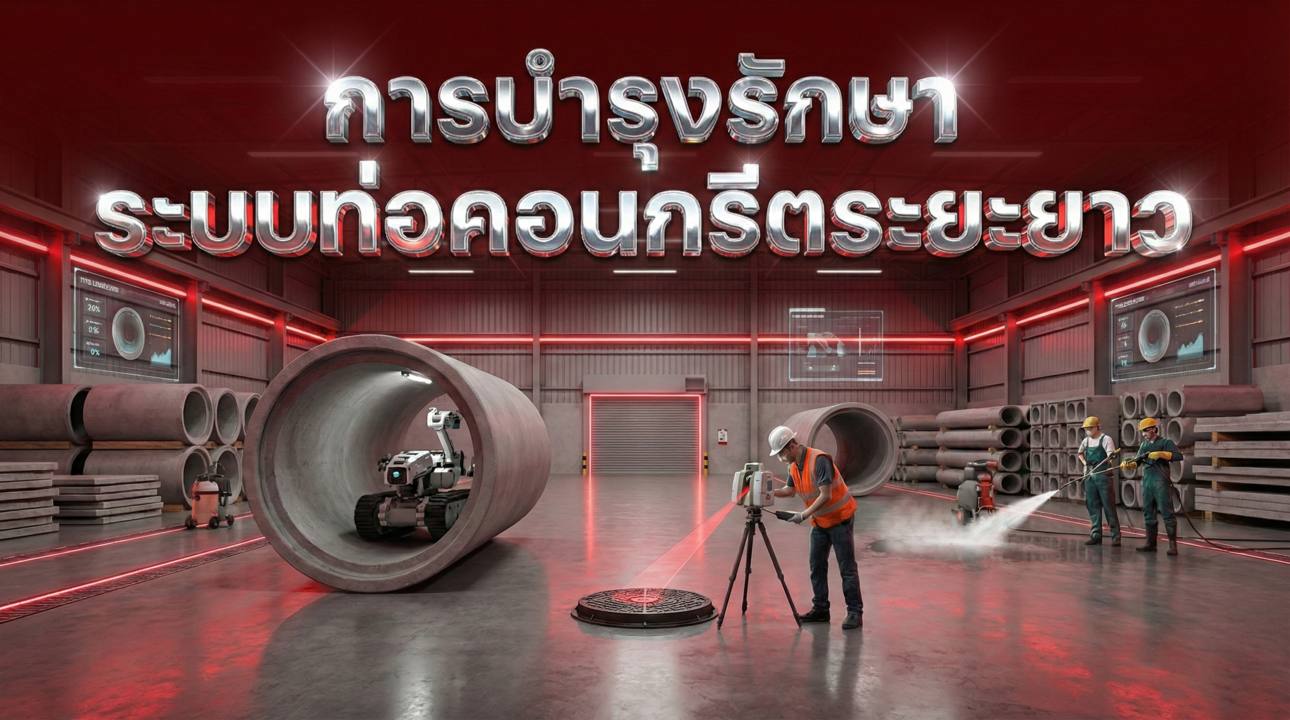 การบำรุงรักษาระบบท่อคอนกรีตระยะยาว