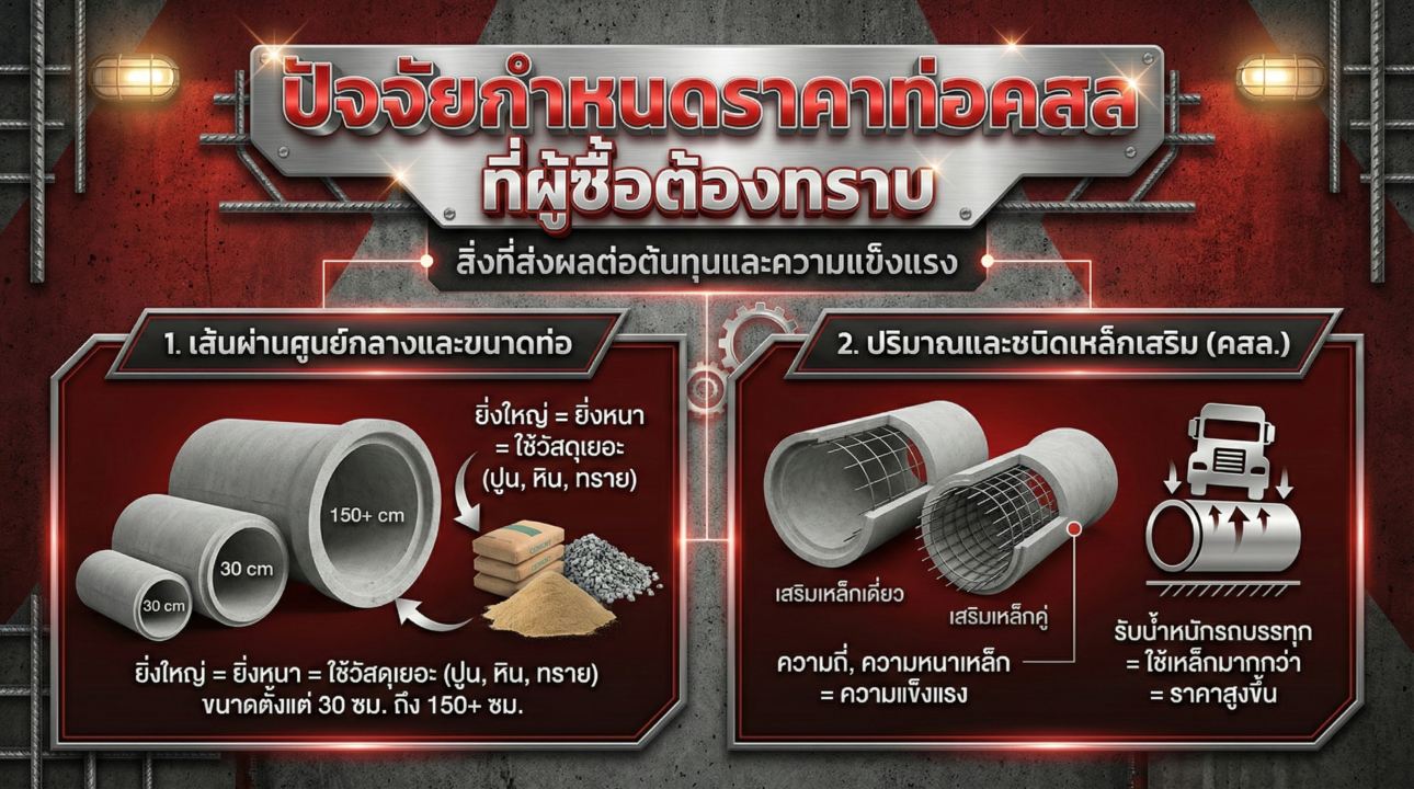 ปัจจัยราคาท่อ คสล.