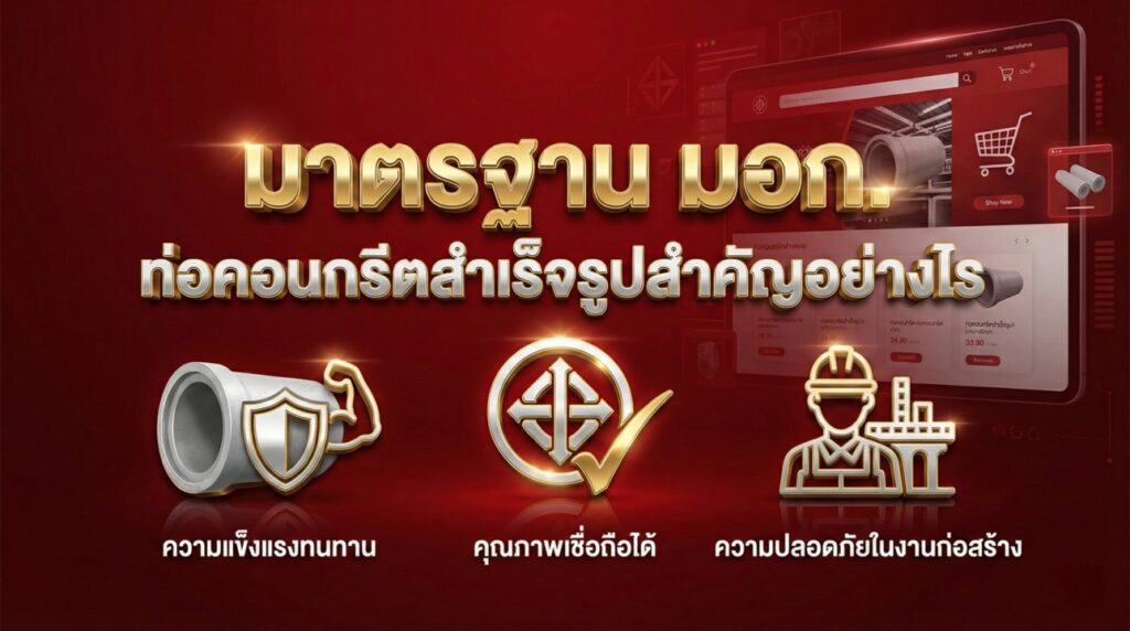 มาตรฐาน มอก. ของท่อคอนกรีตสำเร็จรูปสำคัญอย่างไร