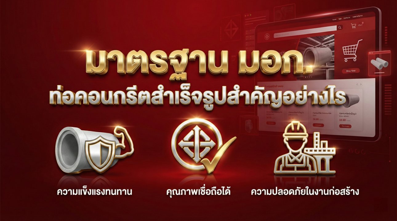 มาตรฐาน มอก. ของท่อคอนกรีตสำเร็จรูปสำคัญอย่างไร