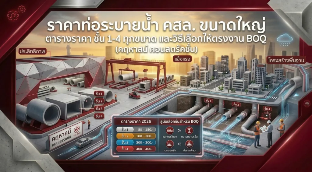 ราคาท่อระบายน้ำขนาดใหญ่